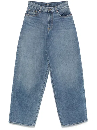 7 For All Mankind Sam Baggy Jeans In Blue