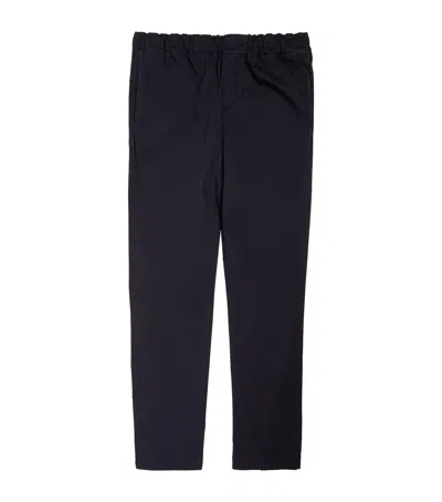 7 For All Mankind Sateen Performance Chinos In Navy