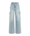7 For All Mankind Scout Cargo Jeans In Blue
