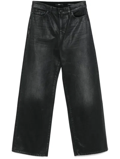 7 For All Mankind Scout Jeans In 黑色