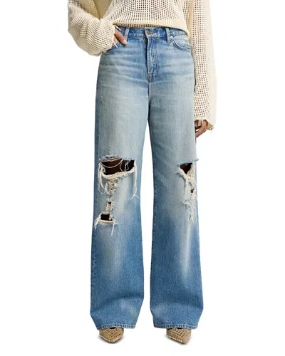 7 For All Mankind Scout Low Slung Wide Leg Jeans In Copper