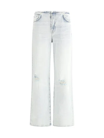 7 For All Mankind Scout Sunkissed Jeans In Light Blue
