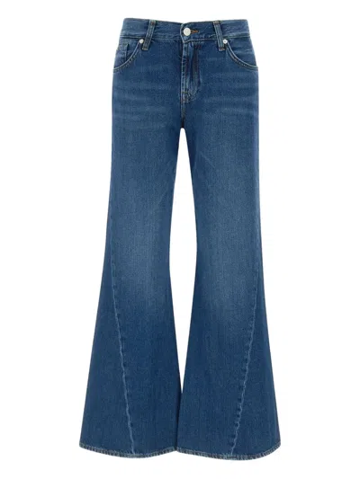7 For All Mankind Seam-detailing Jeans In Blue