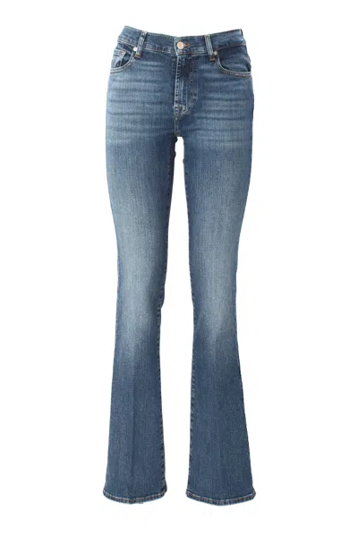 7 For All Mankind Flared Jeans In Blue