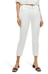 7 For All Mankind Seven Josefina Crop Boyfriend Jeans In Twill White