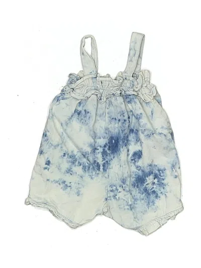 Pre-owned 7 For All Mankind Babies' Short Sleeve Outfit In Blue