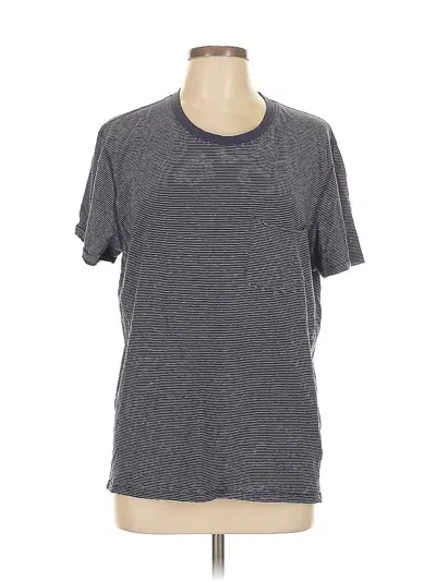 Pre-owned 7 For All Mankind Short Sleeve T-shirt In Blue