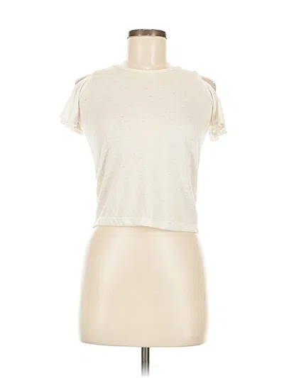 7 For All Mankind Short Sleeve T-shirt In White