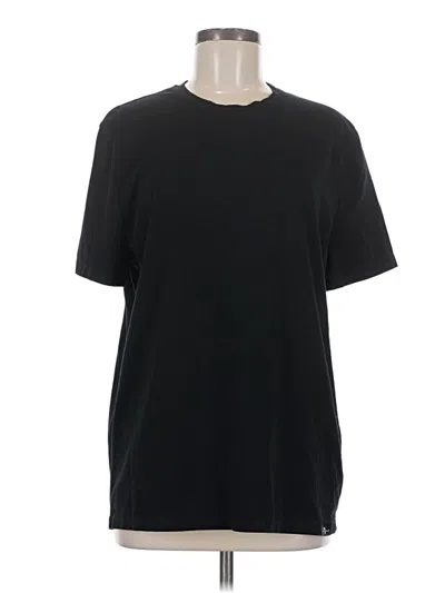 Pre-owned 7 For All Mankind Short Sleeve T-shirt In Black