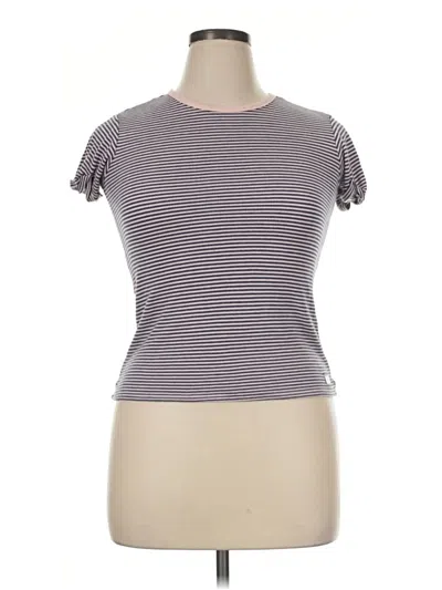 Pre-owned 7 For All Mankind Short Sleeve T-shirt In Gray
