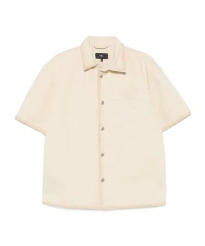 7 For All Mankind Short-sleeved Snap Button Shirt