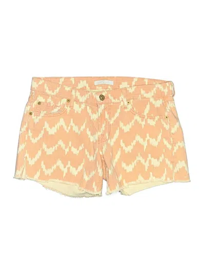Pre-owned 7 For All Mankind Shorts In Gold