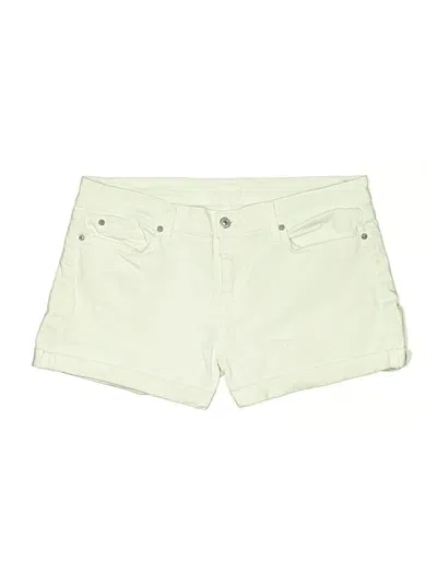Pre-owned 7 For All Mankind Shorts In Green