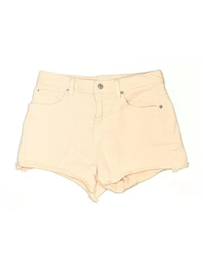 Pre-owned 7 For All Mankind Shorts In Ivory