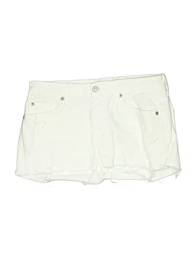 Pre-owned 7 For All Mankind Shorts In Ivory