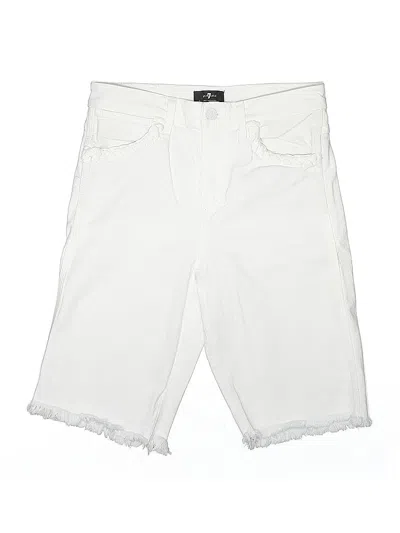 Pre-owned 7 For All Mankind Shorts In White