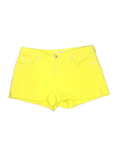 Pre-owned 7 For All Mankind Shorts In Yellow
