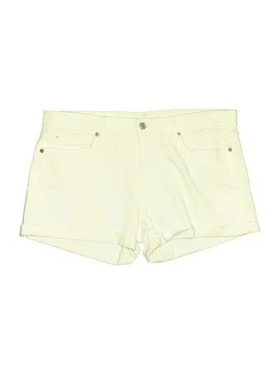 Pre-owned 7 For All Mankind Shorts In Yellow