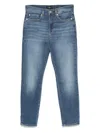 7 For All Mankind Skinny Denim Jeans In Blue