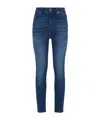 7 For All Mankind Skinny Fit Jeans In Blue