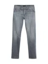 7 For All Mankind Tapered Jeans With Belt Loops And Pockets In Gray