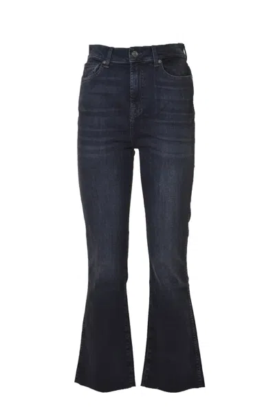 7 For All Mankind Skinny Jeans With Vintage Effect In Black