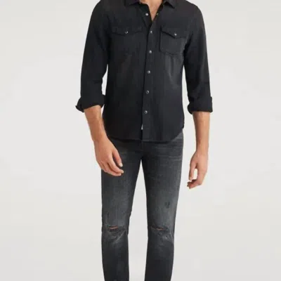 7 For All Mankind Skinny Paxtyn Jean In Black