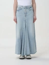 7 FOR ALL MANKIND SKIRT 7 FOR ALL MANKIND WOMAN COLOR BLUE,F36379009