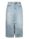 7 For All Mankind Amber Denim Cotton Skirt