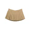 7 For All Mankind Twill Miniskirt In Neutral