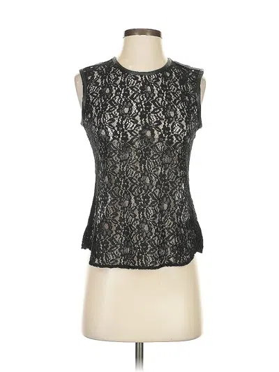 Pre-owned 7 For All Mankind Sleeveless Blouse In Black