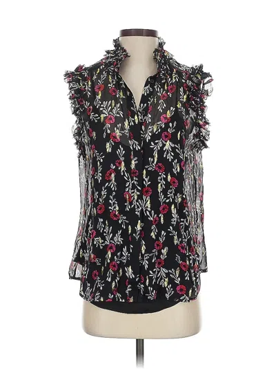 Pre-owned 7 For All Mankind Sleeveless Blouse In Black