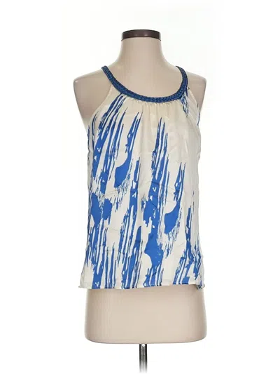 Pre-owned 7 For All Mankind Sleeveless Blouse In Blue