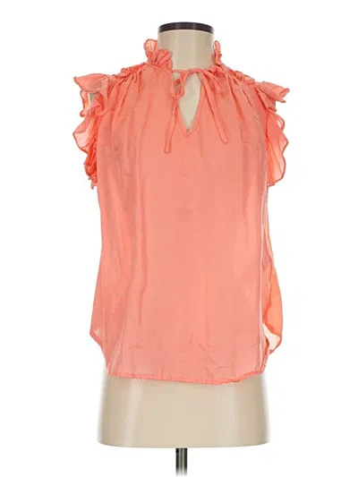 Pre-owned 7 For All Mankind Sleeveless Blouse In Pink