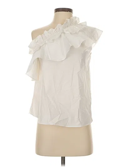 Pre-owned 7 For All Mankind Sleeveless Blouse In White
