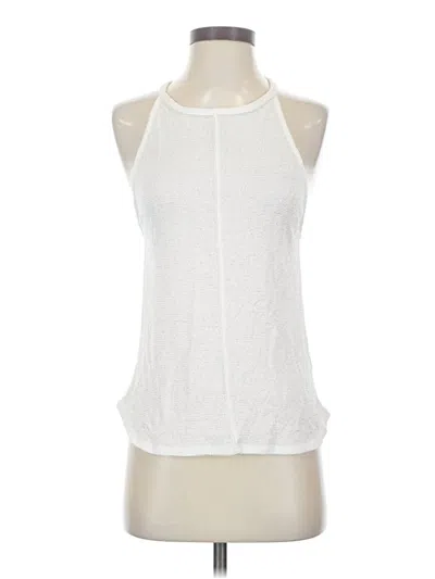 Pre-owned 7 For All Mankind Sleeveless Blouse In White