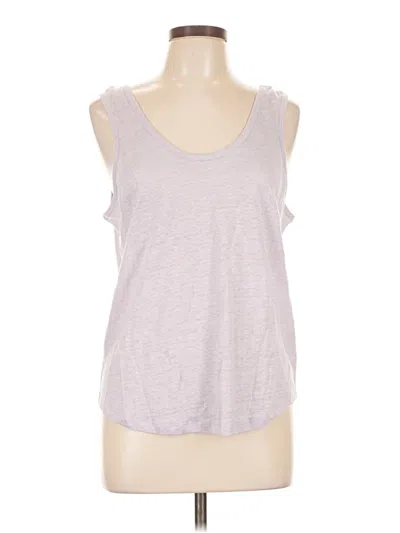 Pre-owned 7 For All Mankind Sleeveless T-shirt In Gray