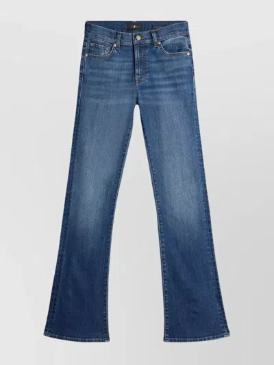 7 FOR ALL MANKIND SLIM BOOTCUT JEANS FIVE-POCKET DESIGN