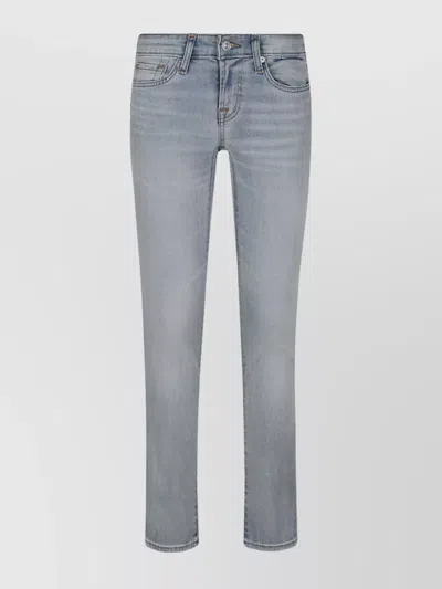 7 For All Mankind Slim Fit Denim Trousers In Blue