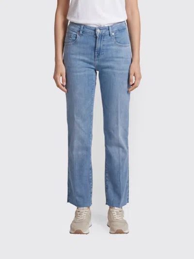 7 For All Mankind Pants Woman Color Gnawed Blue