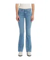 7 For All Mankind Slim Illusion Bootcut Cotton Jeans In Blue