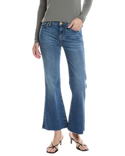 7 For All Mankind Slim Illusion Cropped Dojo Yuma Jean In Blue