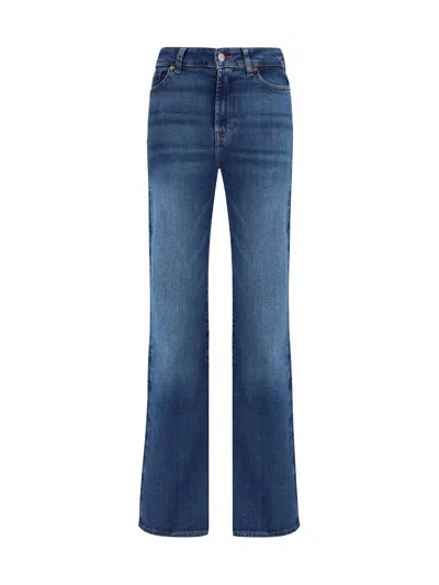 7 For All Mankind Slim Illusion Leggy Bootcut Jeans In Blue