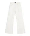 7 For All Mankind Slim Illusion Twisted Seam Spencer Flare In White