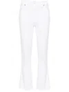 7 For All Mankind Slim Kick High-rise Bootcut Jeans In White