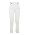 7 For All Mankind Slim Kick High-rise Bootcut Jeans In White