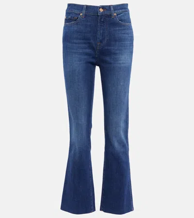 7 For All Mankind Slim Kick High-rise Jeans In Force