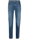 7 For All Mankind Mistral Jeans Whiskering Effect In Blue
