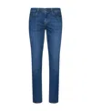 7 For All Mankind Slim-leg Cotton Jeans In Blue