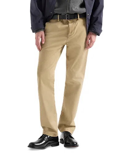 7 For All Mankind Slim Straight Fit Cotton Blend 32 Chinos In Black